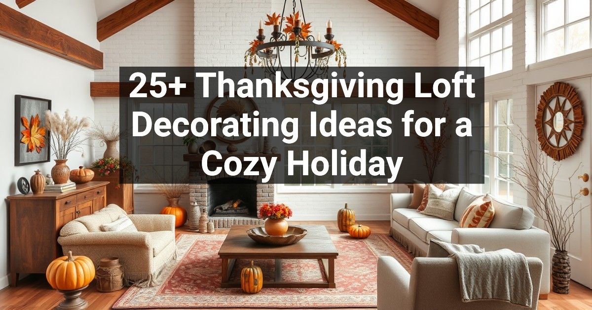 25+ Thanksgiving Loft Decorating Ideas for a Cozy Holiday