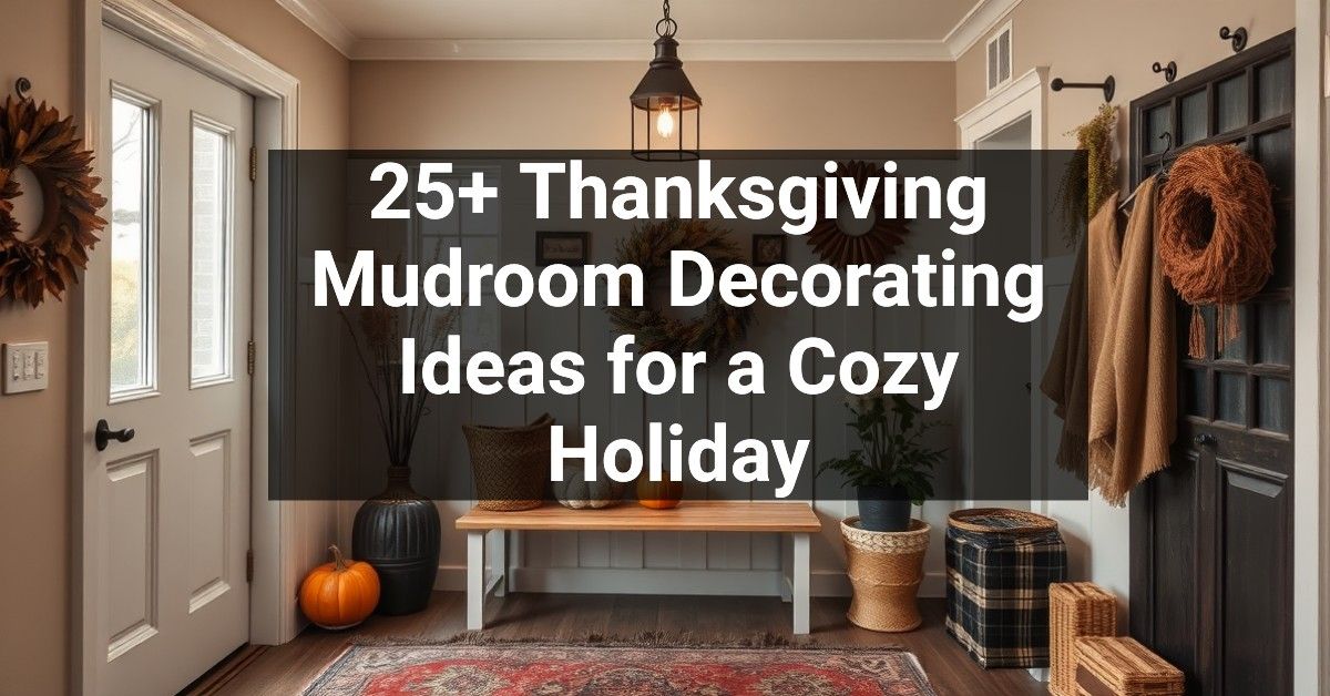 25+ Thanksgiving Mudroom Decorating Ideas for a Cozy Holiday