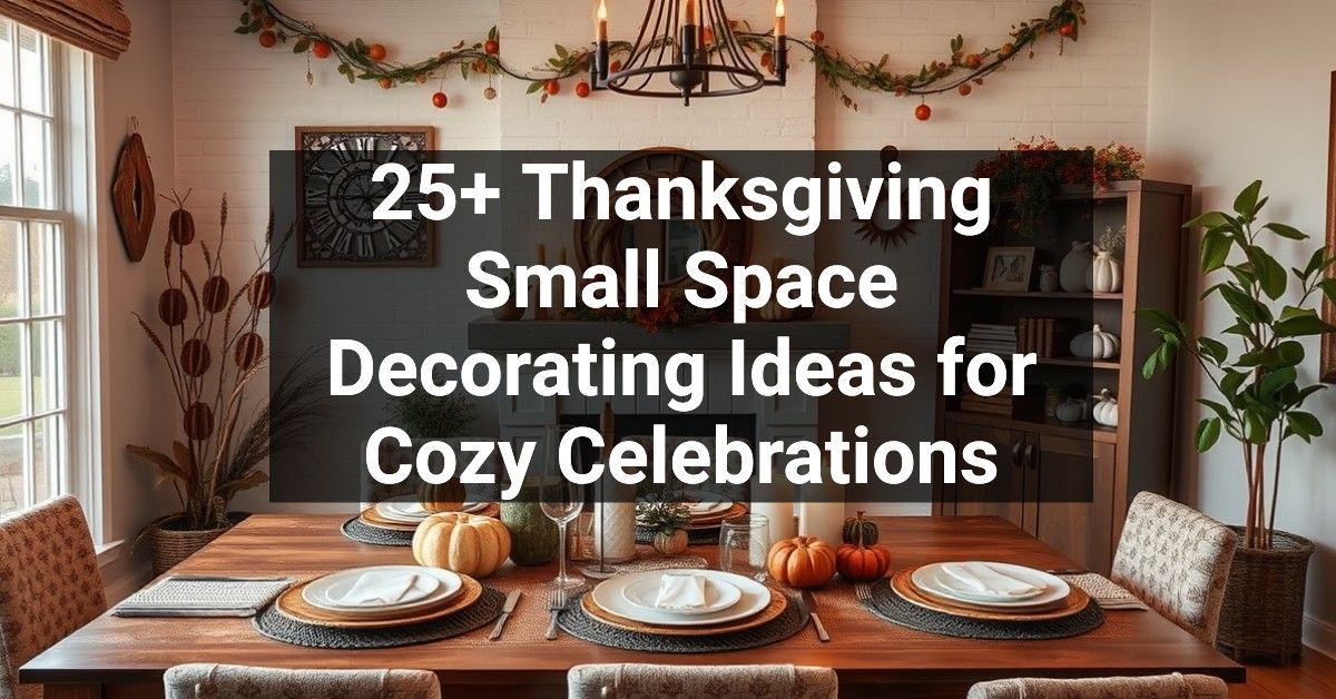 25+ Thanksgiving Small Space Decorating Ideas for Cozy Celebrations