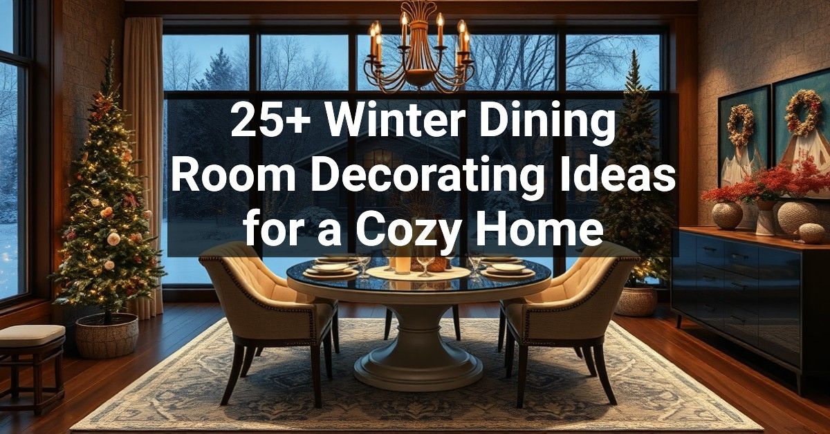 25+ Winter Dining Room Decorating Ideas for a Cozy Home