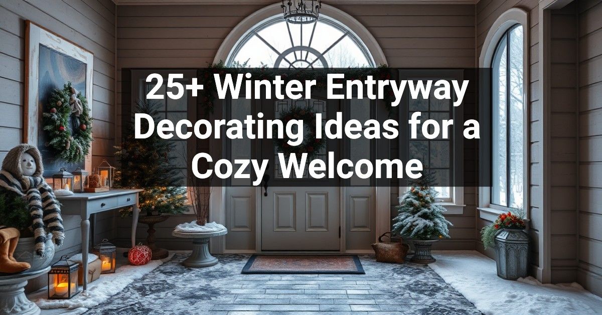 25+ Winter Entryway Decorating Ideas for a Cozy Welcome