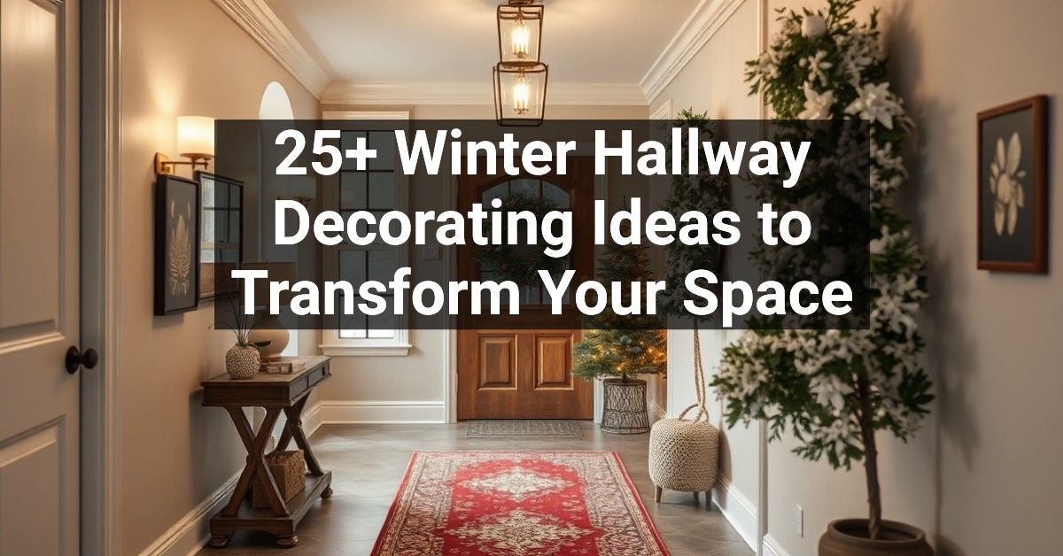 25+ Winter Hallway Decorating Ideas to Transform Your Space