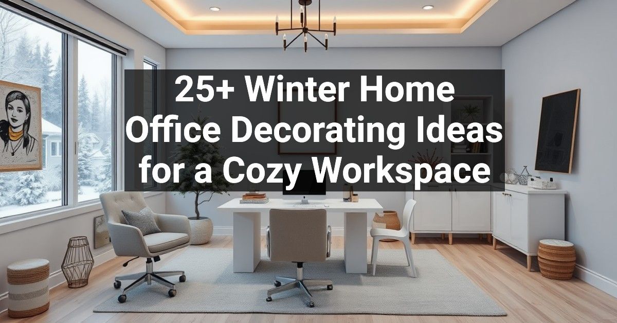 25+ Winter Home Office Decorating Ideas for a Cozy Workspace