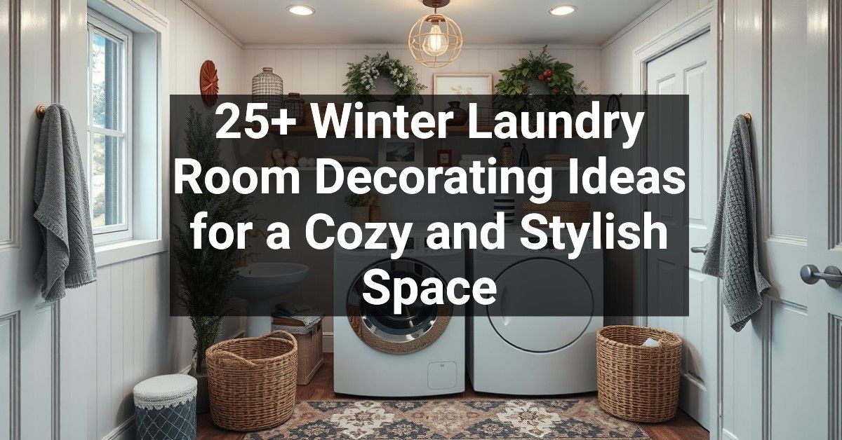 25+ Winter Laundry Room Decorating Ideas for a Cozy and Stylish Space