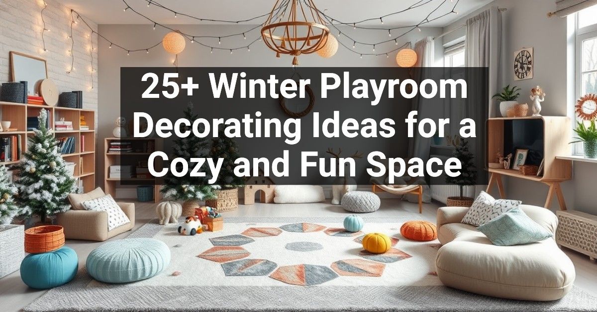 25+ Winter Playroom Decorating Ideas for a Cozy and Fun Space