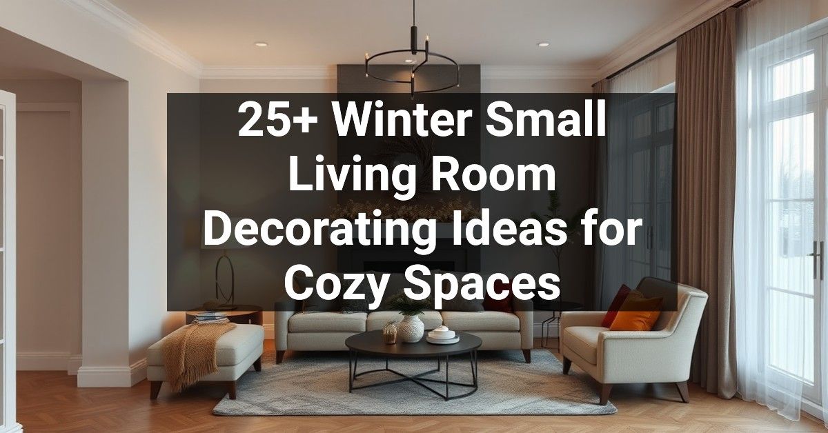 25+ Winter Small Living Room Decorating Ideas for Cozy Spaces