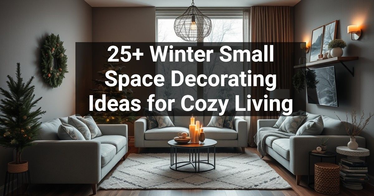 25+ Winter Small Space Decorating Ideas for Cozy Living