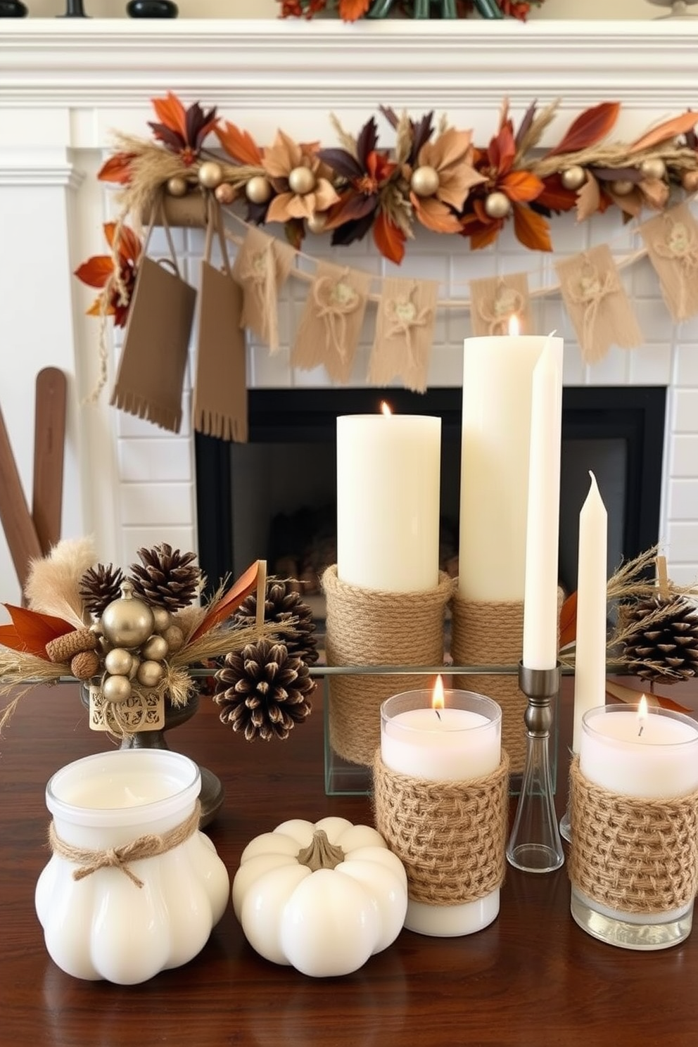 Handmade crafts add a personal touch to your fall fireplace decor. Consider using natural elements like pinecones, dried leaves, and twine to create a warm and inviting atmosphere. Incorporate handmade garlands or wreaths made from seasonal materials to enhance the autumn aesthetic. A collection of handcrafted candles in varying heights can provide a cozy glow while showcasing your unique style.