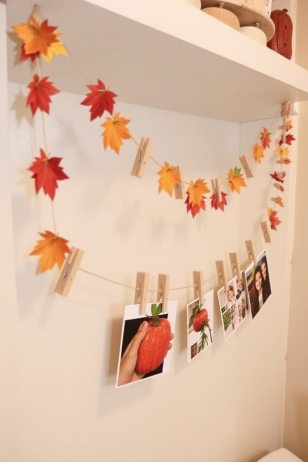 Charming clothespin crafts for decor can add a personal touch to your Thanksgiving celebrations. Imagine a laundry room adorned with handmade clothespin garlands featuring autumn leaves and pumpkins, creating a warm and inviting atmosphere. For a functional yet festive look, consider using clothespins to display family photos or holiday cards in your laundry room. This creative display not only enhances the decor but also brings a sense of nostalgia and joy to the space.